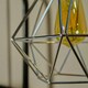 image 2 of ValueLights Pair Of Retro Style Chrome Metal Basket Cage Ceiling Pendant Light Shades