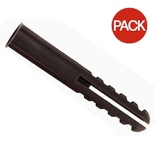 Rawlplug Wall Plugs (Pack Of 100) - Brown - 45mm x 7mm