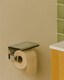 image 4 of Cosmic Wall Mounted Square Toiler Roll Holder with Stainless Steel Chrome Finish