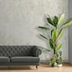 image 4 of World of Wallpaper Industrial Concrete Effect Textured Wallpaper - Grey/Gold - 10m x 53cm Grey