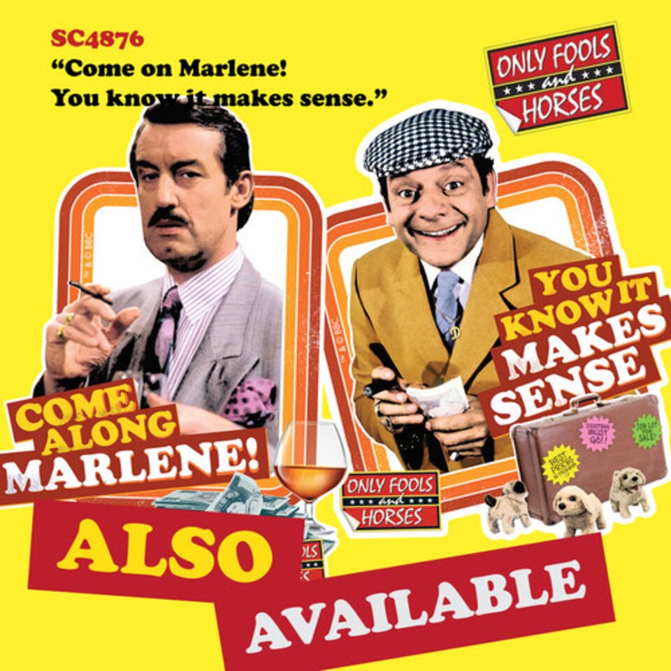 image 1 of Come Along Marlene and You Know It Makes Sense Only Fools and Horses Wall Art Cardboard Cutouts 59cm - Pack of 2