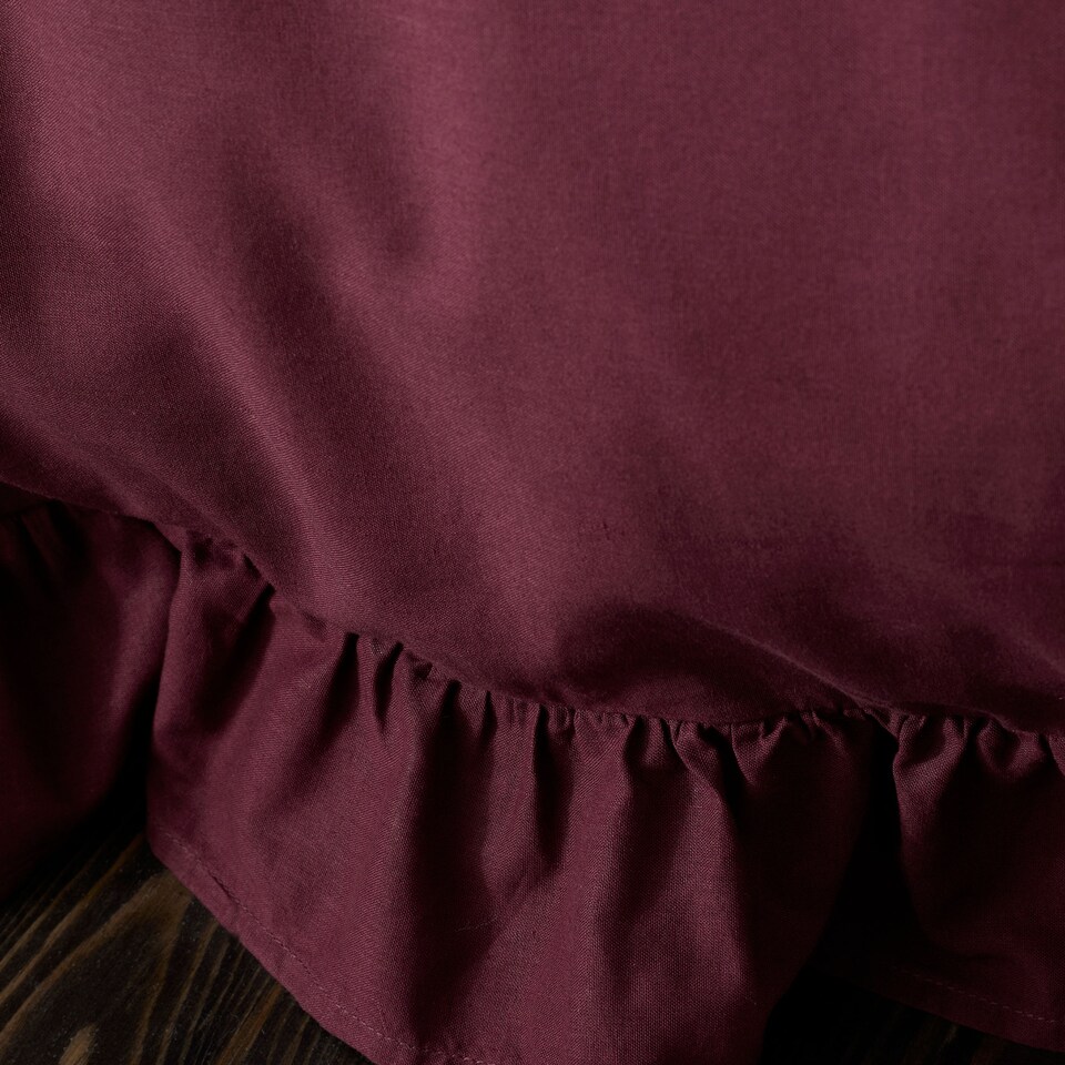 image 1 of Appletree Cassia Frill Duvet Cover Set Berry