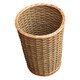 image 3 of Round Hallway Umbrella Walking Stick Wicker Basket | Brown | Brown | One Size