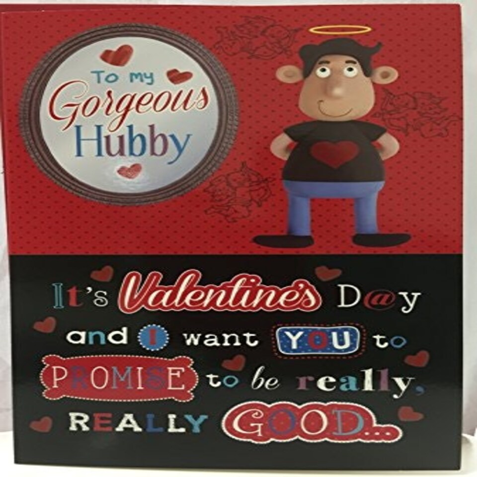 image 1 of To My Gorgeous Hubby Husband Humour Funny Greeting Valentine's Day Card
