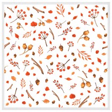 Acorns & leaves (Picture Frame) White | S