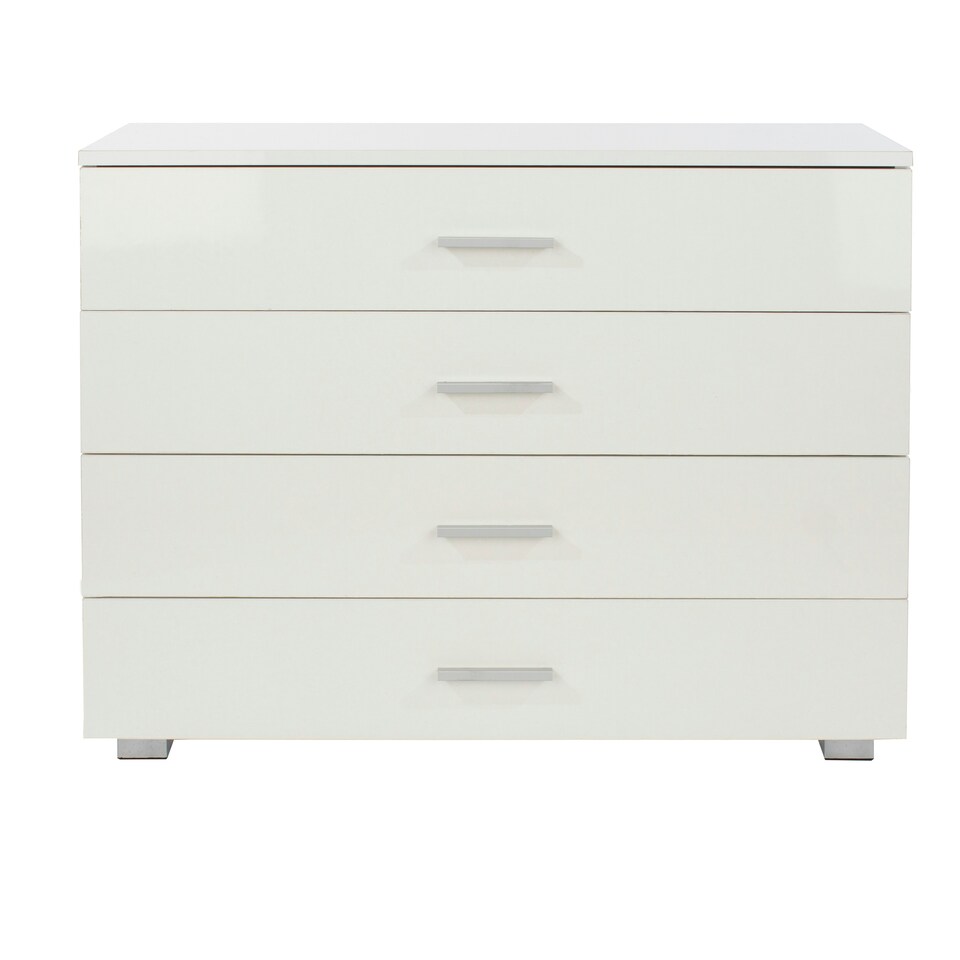 image 1 of Lido, 4 Chest Of Drawers White