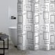 image 1 of Catherine Lansfield Relax and Unwind 180x180cm Shower Curtain Grey / Black | Grey | Grey / Black | One Size