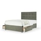 image 1 of Neptune Spring Slate Linen 2 Drawer Divan Set And Pearl Headboard Small Double