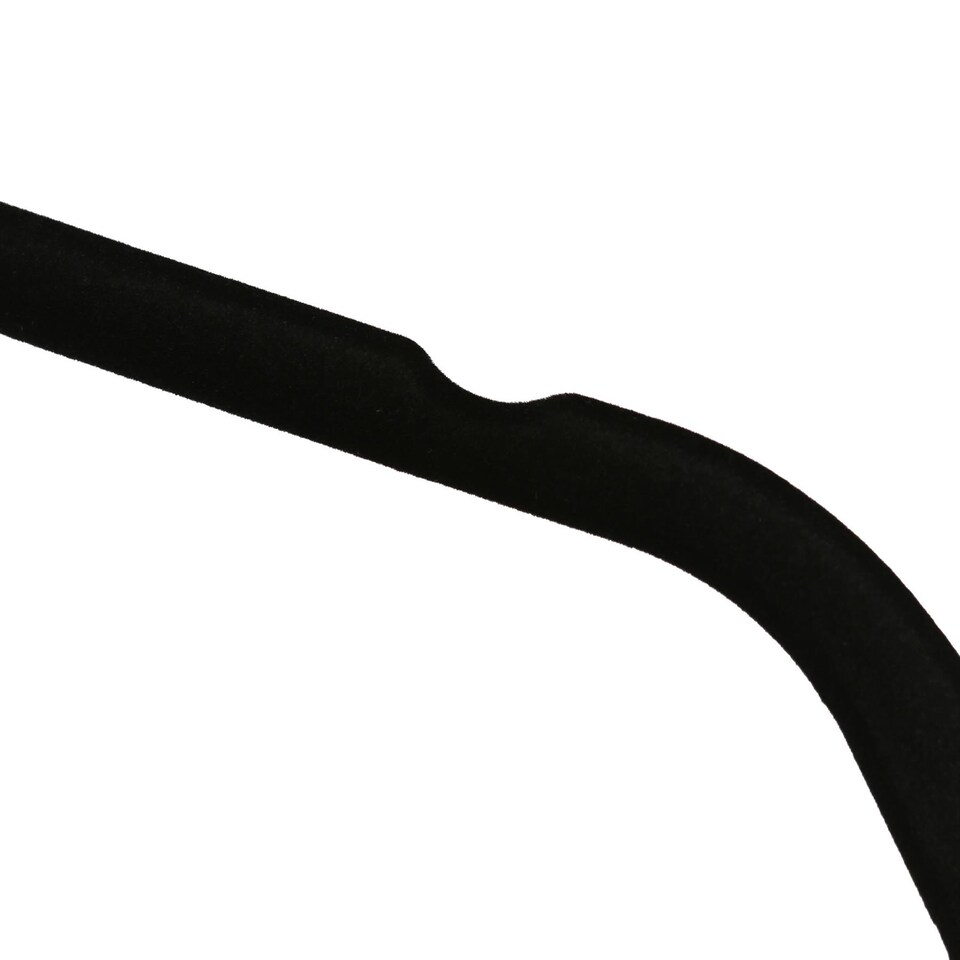 image 1 of Harbour Housewares 100x Velvet Hangers - 45cm - Black - Non-Slip Coat Hangers with Trouser Bar Clothes Bar 360 Degree Swivel Hook
