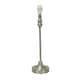 image 4 of ValueLights Maggie Chrome Candlestick Table Lamp Base | Silver