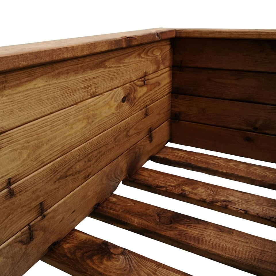 image 1 of Hand Made 108cm x 41cm Rustic Wooden Large Garden Trough / Flower Bed Planter