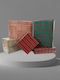 image 5 of 10 Sheet of Mix Designer' Soft touch Foiled Christmas Giftwrap
