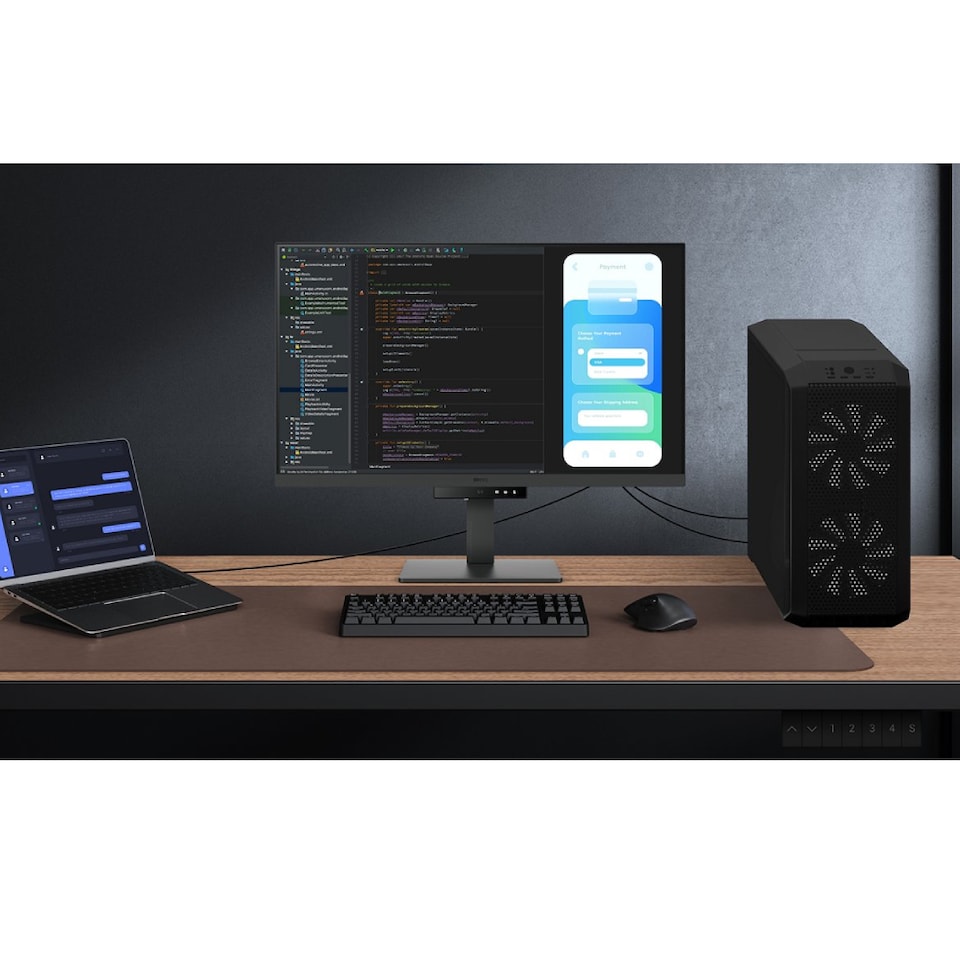 image 1 of BenQ RD320U 32-Inch IPS 4K USB-C Height adjustable Programming monitor with MoonHalo