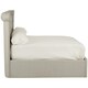 image 2 of Interiors By Premier Contemporary Light Grey Double Ottoman Bed, Elegant Winged Headboard Bedroom Bed, Ottoman Stud Detailed Bed