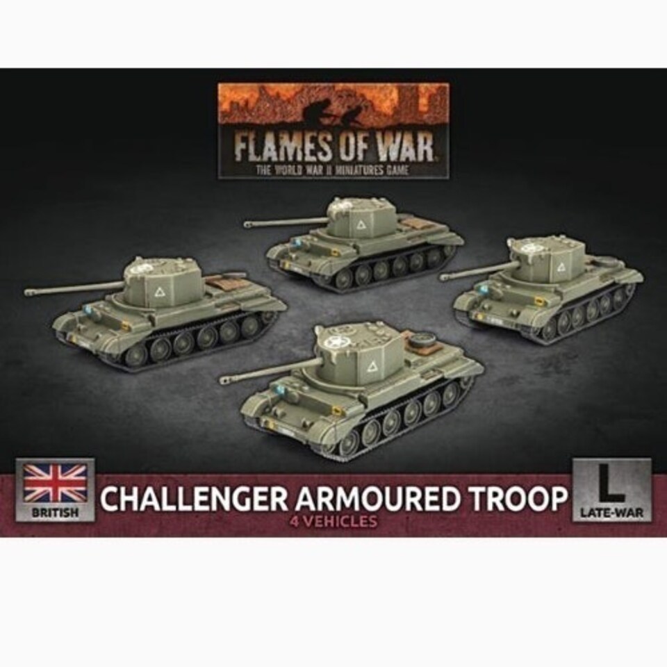 Flames Of War: British Challenger Armoured Troop