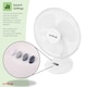 image 3 of 16 Inch 3 Speed Oscillating Electric Desk Table Home Office Fan