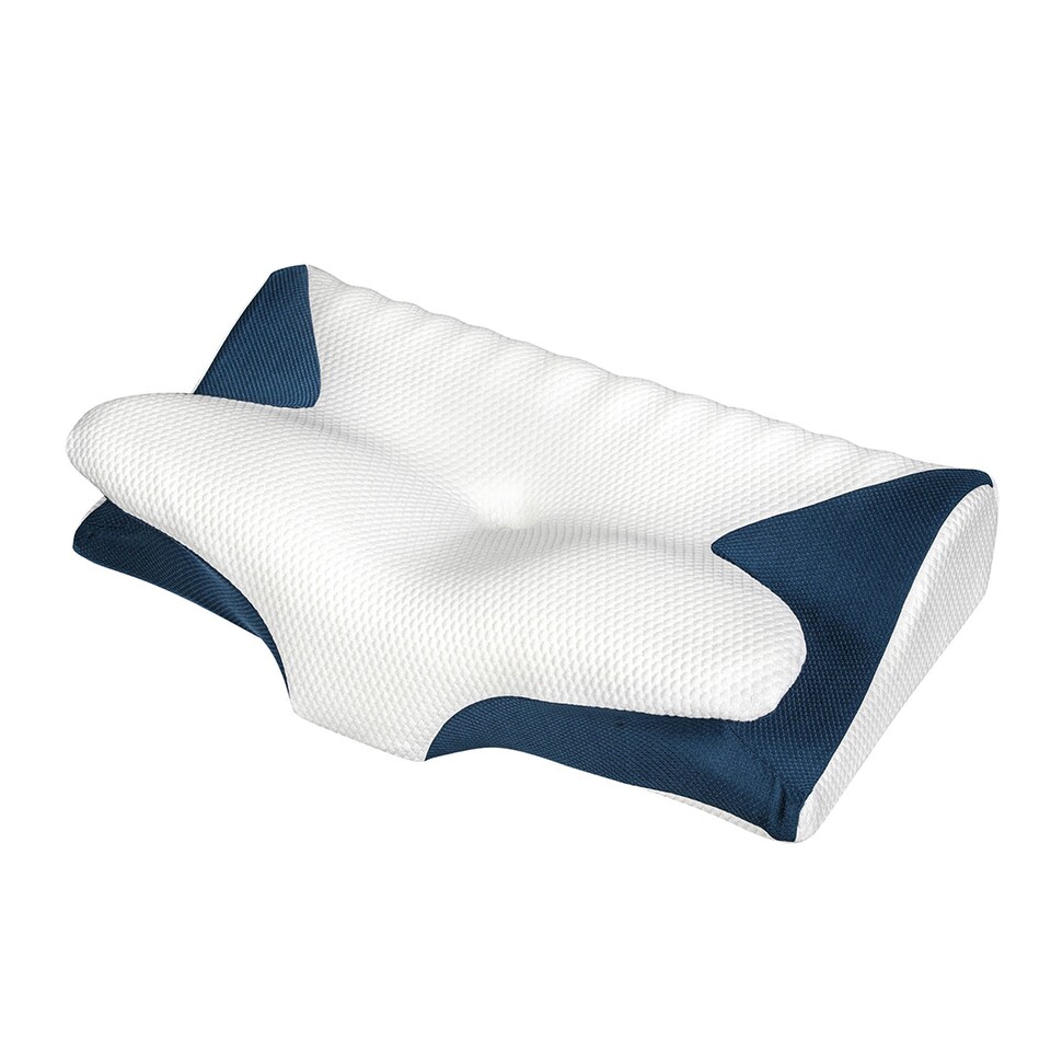image 1 of Lavio Cervical Contour Memory Foam Pillow Side Sleeper for Neck Pain Relief