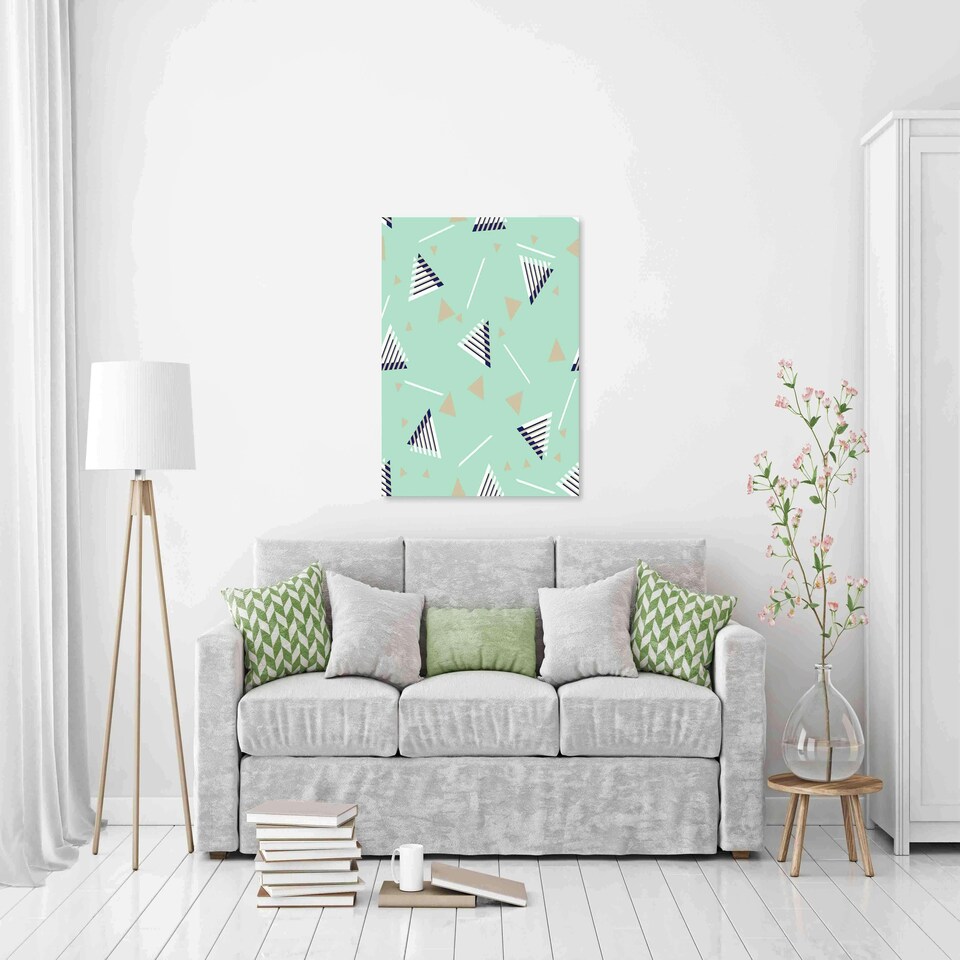 image 1 of Abstract Pastels (Canvas Print) 91cm x 91cm
