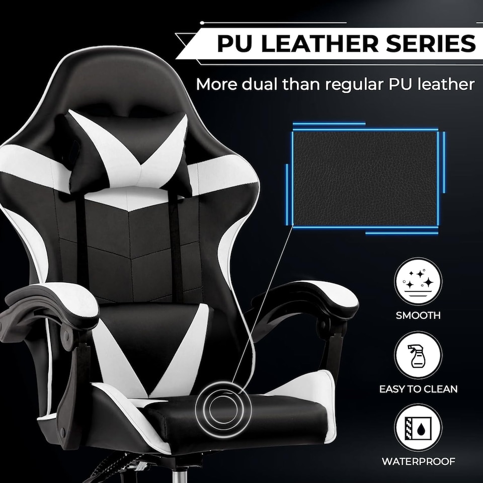 image 1 of Ergonomic Gaming Chair | Black | Black