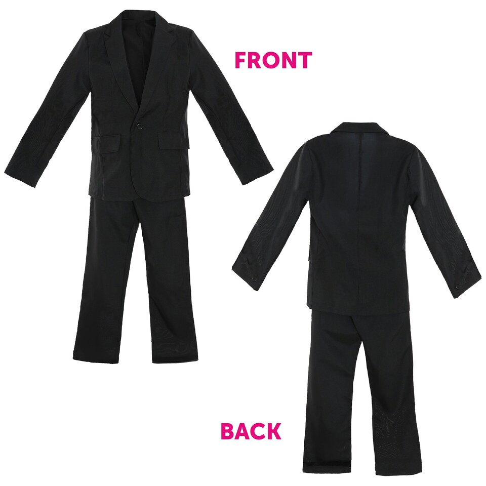 image 1 of Black Suit Costume Jacket & Trousers | Black | L