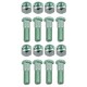image 1 of Pack of 8 3/8" UNF Wheel Studs And Nuts For 4" PCD Trailer Suspension Hubs