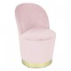 image 1 of Loretta Barrel Chair Dusty Pink Velvet Lightweight Accent Chair Pink