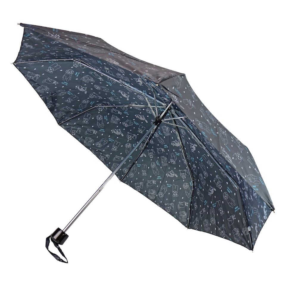 image 1 of Compact Supermini Umbrella Highland Cow Cats & Dogs Travel Rain Umbrella