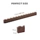 image 4 of Recycled Rubber Scallop Garden Edging Border - Brown - Pack of 4 | Brown | Brown | Pack of 4 | 1