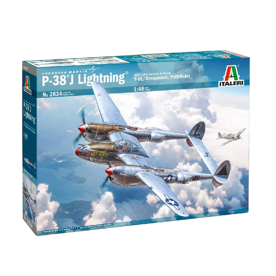 Italeri 1:48 P-38J Lightning Model Aircraft Kit