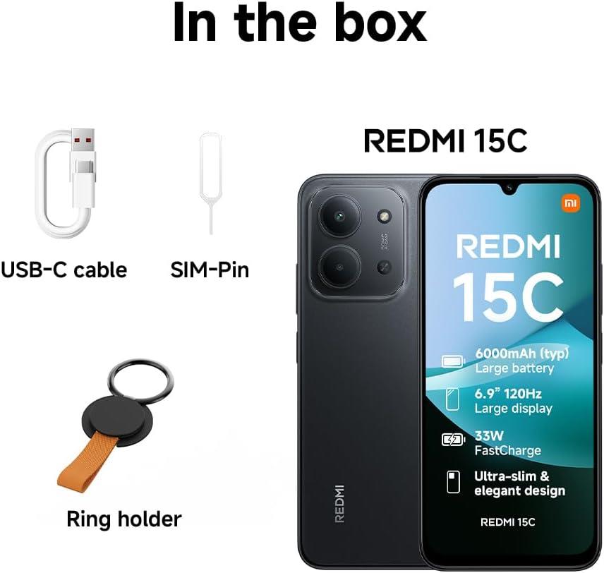 Xiaomi Redmi 15C Smartphone 256GB 4GB RAM Mint Green Dual SIM