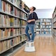 image 3 of Janrax Blue Metal Premium Rolling Kick Step Stool