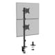 image 1 of VonHaus Adjustable Vertical Dual Monitor Stand for 13-32" Screens