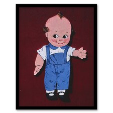 John Margolies Retro Kewpie Boy Deer Acres Fun Park Photo Framed Art Print A4