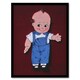 image 1 of John Margolies Retro Kewpie Boy Deer Acres Fun Park Photo Framed Art Print A4