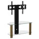 image 1 of Century cantilever TV-Stand in light oak | Brown | Light Oak | One Size | 53