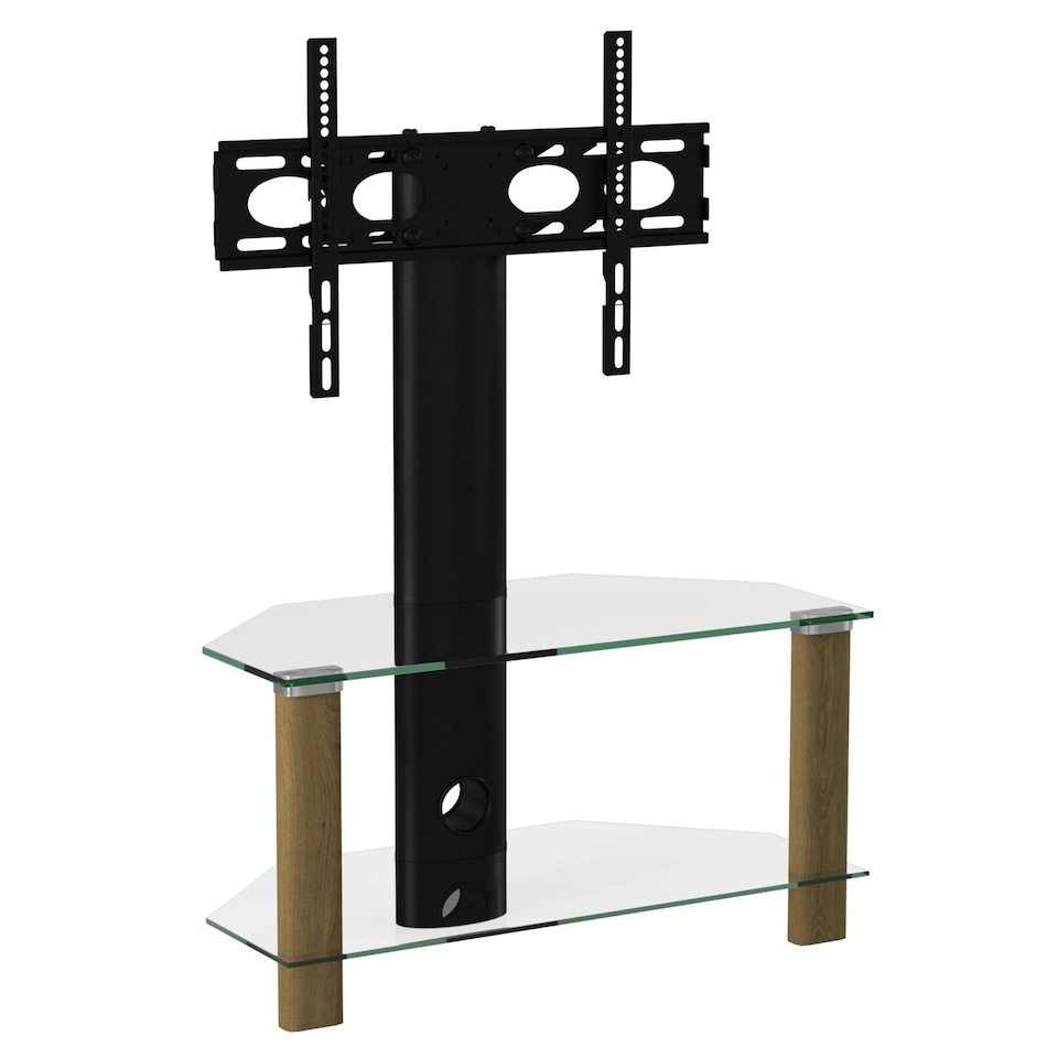 image 1 of Century cantilever TV-Stand in light oak | Brown | Light Oak | One Size | 53