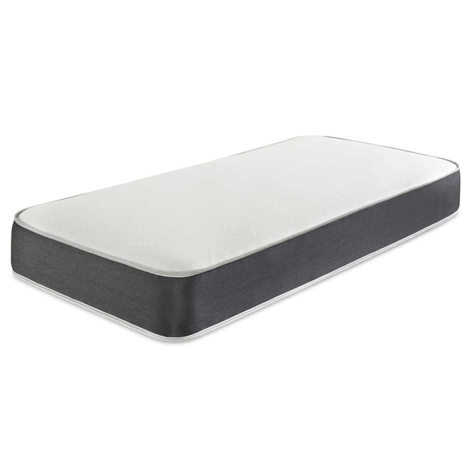 image 1 of Linear Cool Touch Hybrid Mattress - 20cm Deep, Soft Firmness | Grey | Short Single