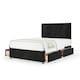 image 1 of Ortho Classic Orthopaedic Black Naples Velvet 4 Drawer Divan Set And Valencia Headboard Double