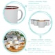 image 2 of Argon Tableware White Enamel Mugs - 375ml - 6 Colours Multi