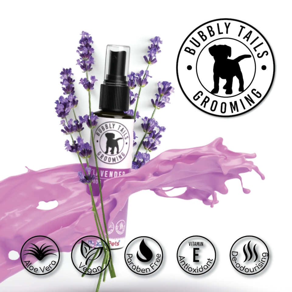 image 1 of HugglePets Bubbly Tails Dog Cologne - Lavender