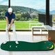 image 3 of COSTWAY Golf Putting Set Golf Practice Three Putting Mat