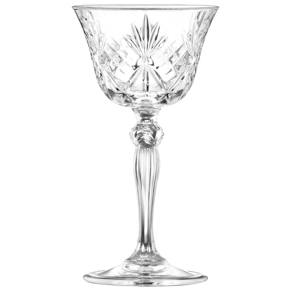 image 1 of RCR Crystal Melodia Glass Champagne Saucers - 160ml - Pack of 6