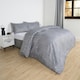 image 2 of OHS Isaac Geometric Reversible Print Duvet Cover and Pillowcase Bedding Set, Single - Grey