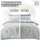 image 7 of Perla Floral Printed Duvet Cover Set Reversible Polycotton Beddings Grey | Double
