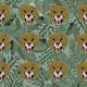 image 5 of furn. Untamed Cheetah Botanical King Duvet Cover Set
