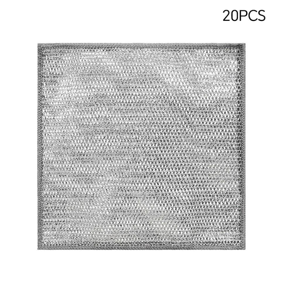 image 1 of Living and Home 20 PCS Kitchen Dishcloth Set | Grey