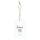 image 1 of Something Different Thank You Hanging Sentiment Sign - White - One Size