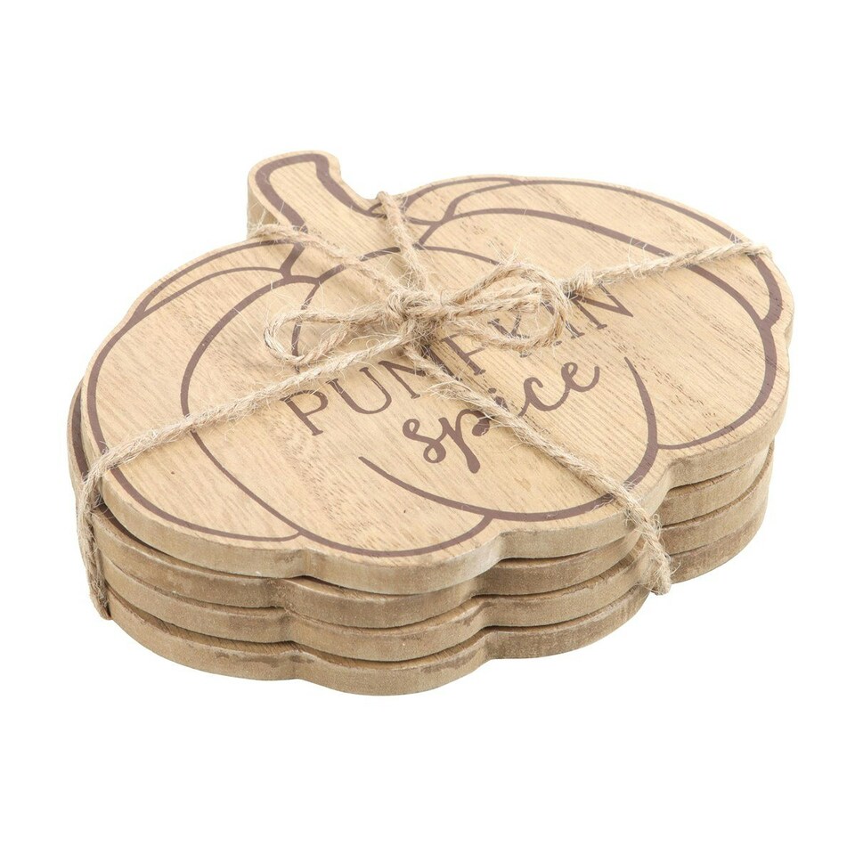 image 1 of Set of 4 Pumpkin Spice Coasters