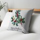 image 1 of BHS Christmas Holly Print Cushion, Green