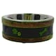 image 4 of Medium Wooden Ring With Removal Metal Bowl Dog Puppy Food Water Dish Brown